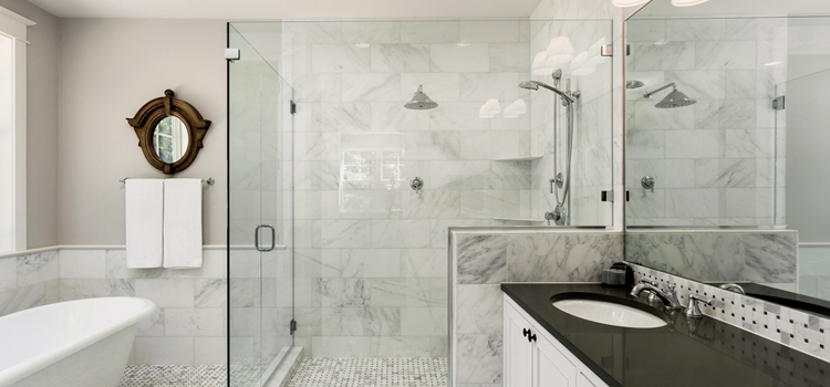 bathroom shower door installation in Los Banos