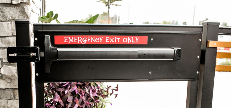 emergency push bar installation in Los Banos