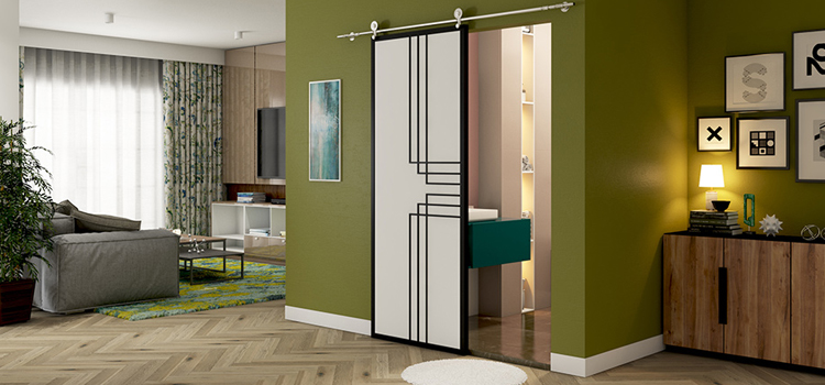 sliding bathroom door installation in Los Banos